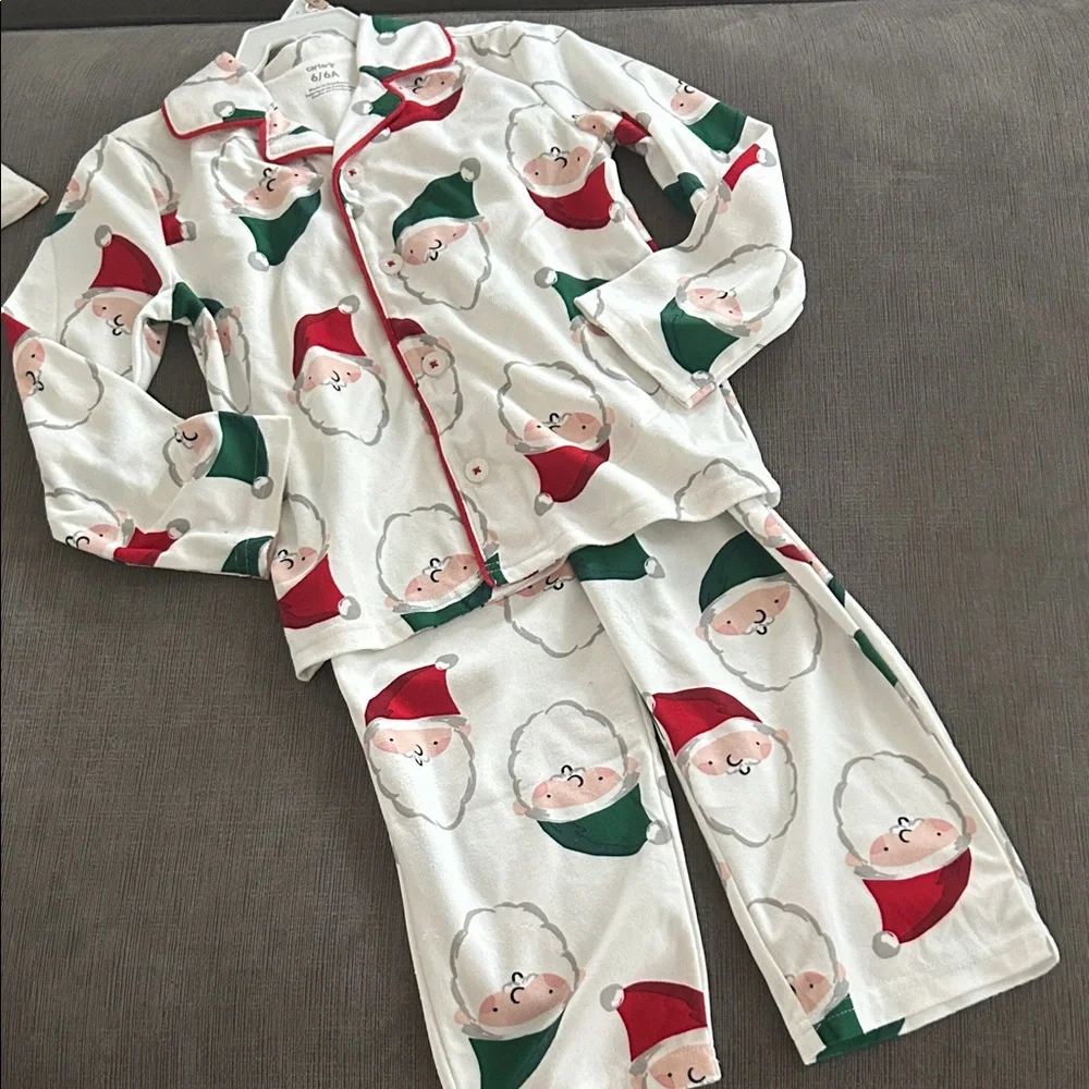 CARTERS Santa Christmas Pajama Set 6 NWT